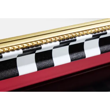 Invicta Lustro ścienne CHESS czarno-białe 80cm / 43630-B