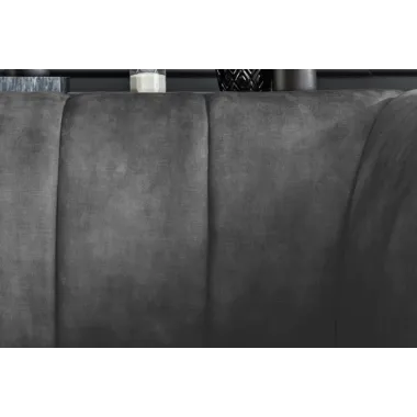 Invicta Fotel NOBLESSE szary aksamit 106 x 80 x 90cm / 44540