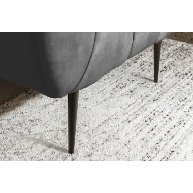 Invicta Fotel NOBLESSE szary aksamit 106 x 80 x 90cm / 44540