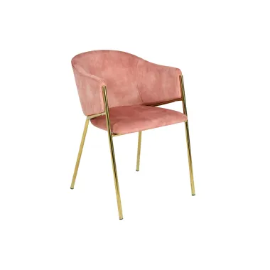 Invicta Krzesło tapicerowane NOBLESSE altrosa aksamit 60 x 77 x 52cm / 47583