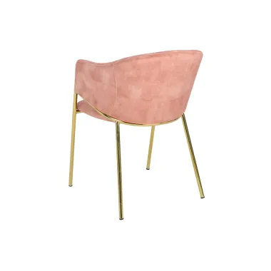 Invicta Krzesło tapicerowane NOBLESSE altrosa aksamit 60 x 77 x 52cm / 47583