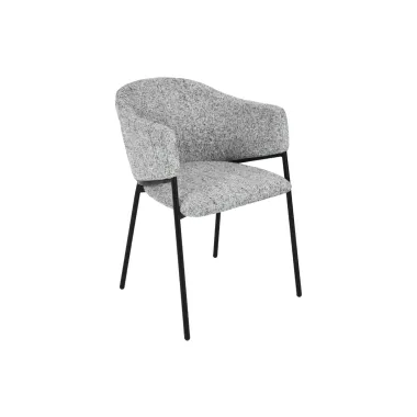 Invicta Krzesło tapicerowane NOBLESSE tkanina szara 60 x 77 x 52cm / 47577