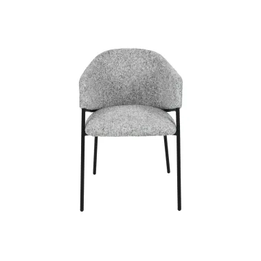 Invicta Krzesło tapicerowane NOBLESSE tkanina szara 60 x 77 x 52cm / 47577