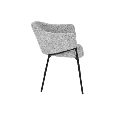 Invicta Krzesło tapicerowane NOBLESSE tkanina szara 60 x 77 x 52cm / 47577