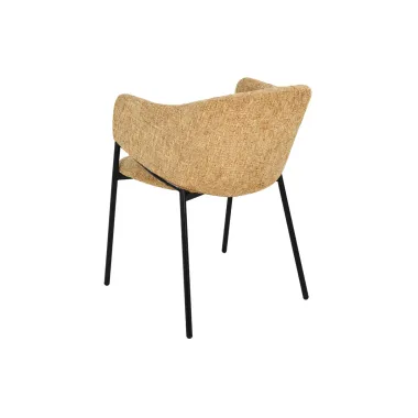 Invicta Krzesło tapicerowane NOBLESSE tkanina musztardowo żółta 60 x 77 x 52cm / 47580