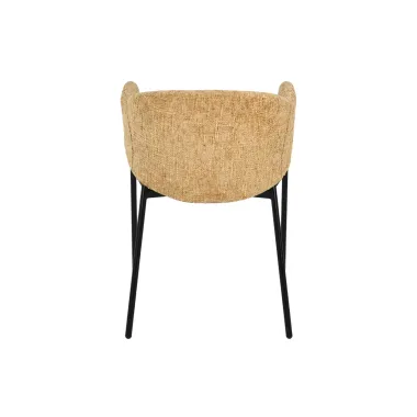 Invicta Krzesło tapicerowane NOBLESSE tkanina musztardowo żółta 60 x 77 x 52cm / 47580