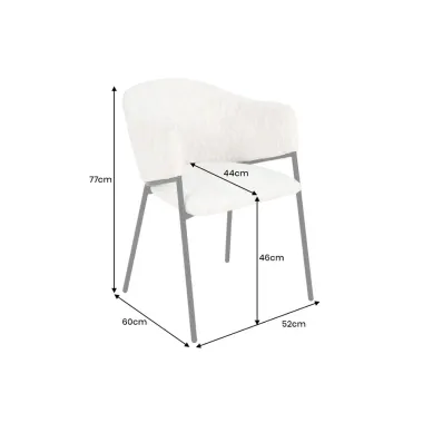 Invicta Krzesło tapicerowane NOBLESSE tkanina musztardowo żółta 60 x 77 x 52cm / 47580