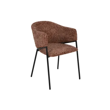 Invicta Krzesło tapicerowane NOBLESSE tkanina brązowa 60 x 77 x 52cm / 47579