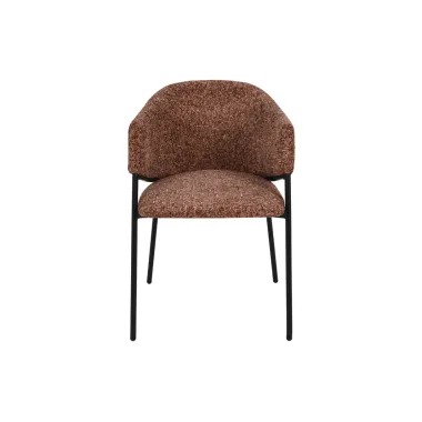 Invicta Krzesło tapicerowane NOBLESSE tkanina brązowa 60 x 77 x 52cm / 47579