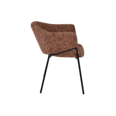 Invicta Krzesło tapicerowane NOBLESSE tkanina brązowa 60 x 77 x 52cm / 47579