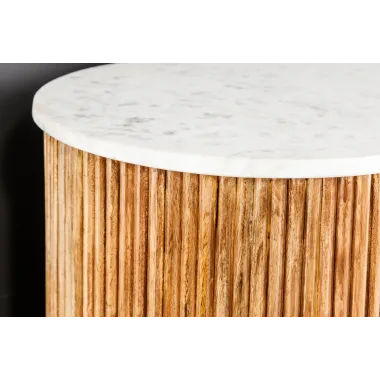 Invicta Komoda TRES CHIC naturalne mango marmurowy blat 102 x 76 x 43cm / 45755