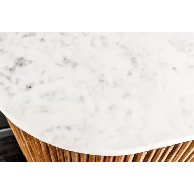 Invicta Komoda TRES CHIC naturalne mango marmurowy blat 102 x 76 x 43cm / 45755
