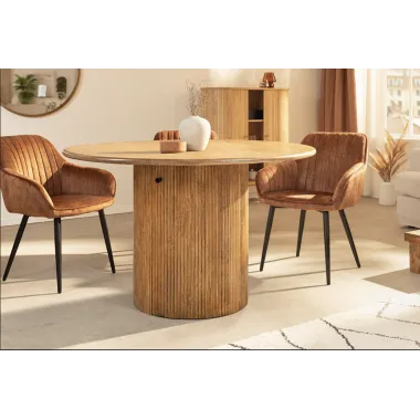 Invicta Stół do jadalni TRES CHIC naturalne mango Ø 120 x 76cm / 45994