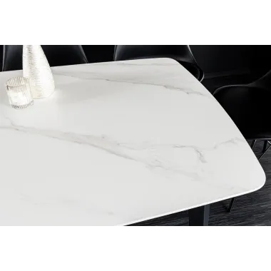 Invicta Stół ceramiczny MILANO optyka białego marmuru 160 x 76 x 85cm / 44765