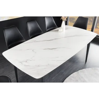 Invicta Stół ceramiczny MILANO optyka białego marmuru 180 x 76 x 90cm / 44766