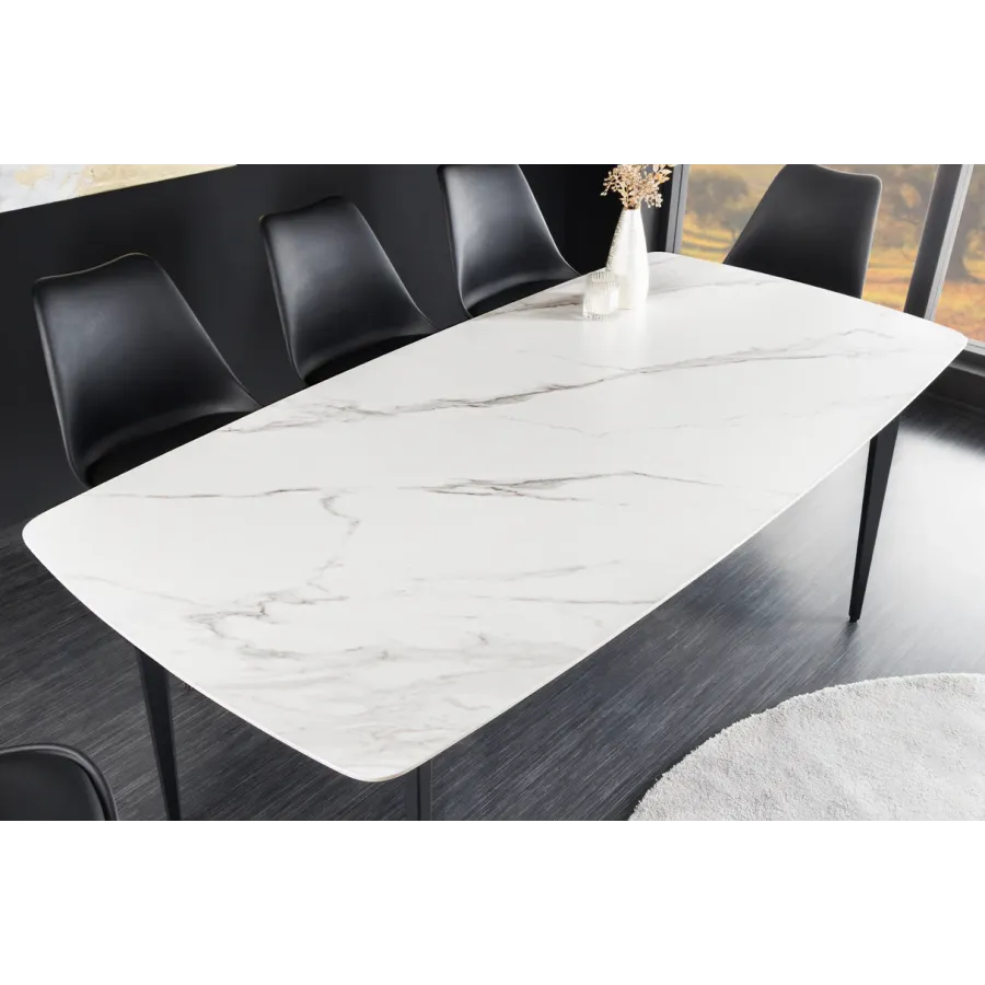Invicta Stół ceramiczny MILANO optyka białego marmuru 180 x 76 x 90cm / 44766
