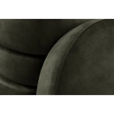 Invicta Pufa VOQUE zielony aksamit Ø 41 x 49cm / 46495
