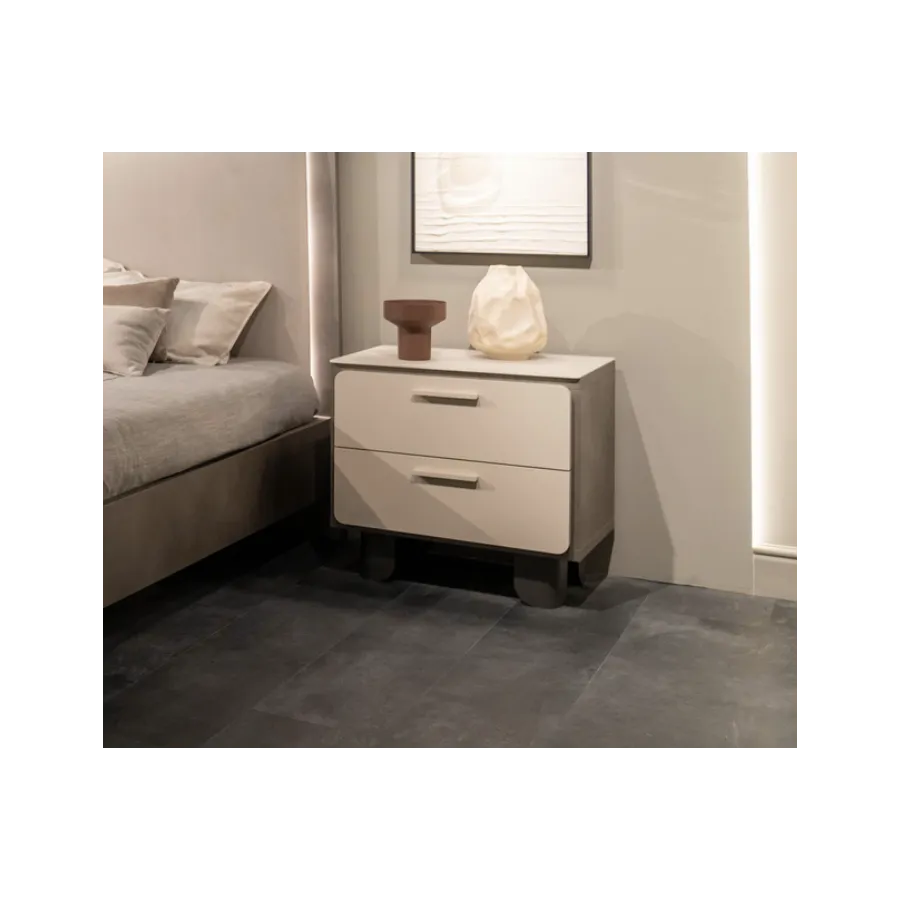 PERLA Włoska szafka nocna 67 x 66 x 44cm / ArredoClassic