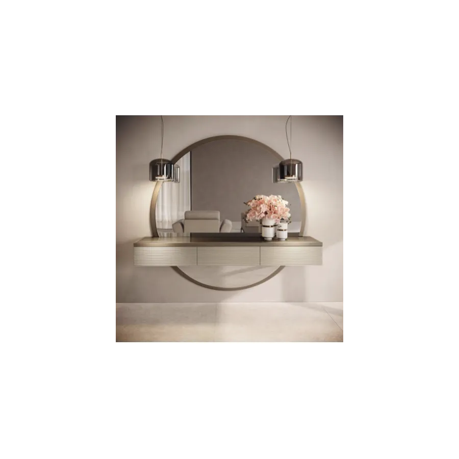 PERLA Włoska konsola z lustrem 158 x 158 x 41cm / ArredoClassic