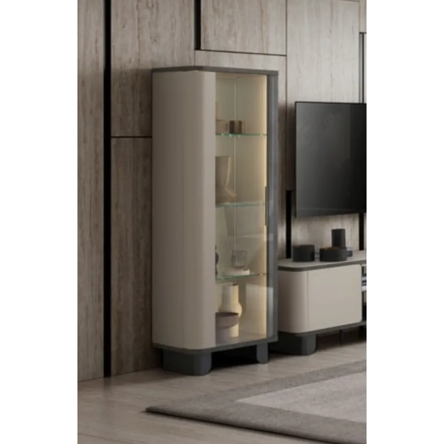 PERLA Włoska Witryna 1 drzwiowa 66 x 201 x 48cm / ArredoClassic
