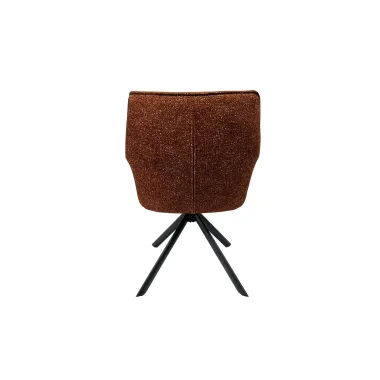 Invicta Krzesło obrotowe LE GRAND 180° brązowe z podłokietnikami w skórze 68 x 87 x 68cm / 46989