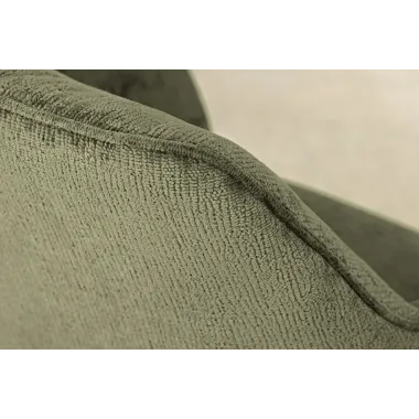 Invicta Krzesło obrotowe AVIGNON 360°z podłokietnikami zielony chenille 58 x 85 x 55cm / 45472