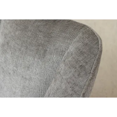 Invicta Krzesło obrotowe AVIGNON 360°z podłokietnikami szary chenille 58 x 85 x 55cm / 45469