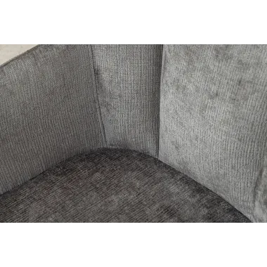Invicta Krzesło obrotowe AVIGNON 360°z podłokietnikami szary chenille 58 x 85 x 55cm / 45469