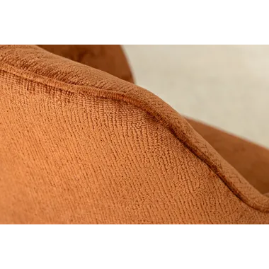 Invicta Krzesło obrotowe AVIGNON 360° z podłokietnikami brązowy chenille 58 x 85 x 55cm / 45471