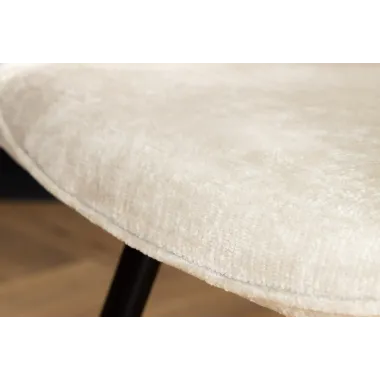 Invicta Krzesło obrotowe AVIGNON 360° z podłokietnikami beżowy chenille 58 x 85 x 55cm / 45470