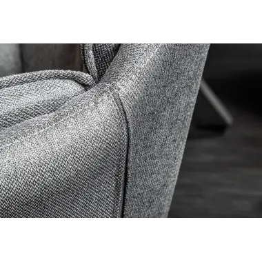 Krzesło LOUNGER szary podłokietnik / 39352