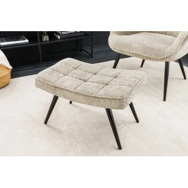 Invicta Stołek aksamitny SCANDINAVIA 40cm / 44028