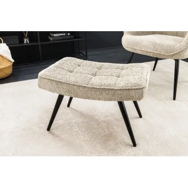 Invicta Stołek aksamitny SCANDINAVIA 40cm / 44028