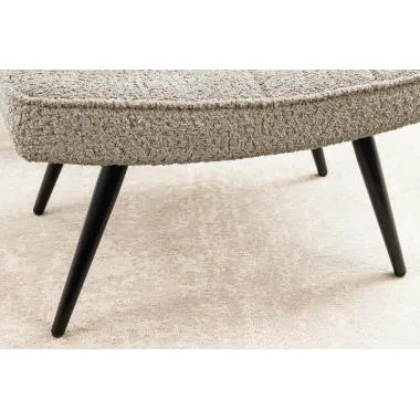 Invicta Stołek aksamitny SCANDINAVIA 40cm / 44028