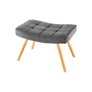 Invicta Stołek  SCANDINAVIA Teksturowy-szary 40cm / 44029