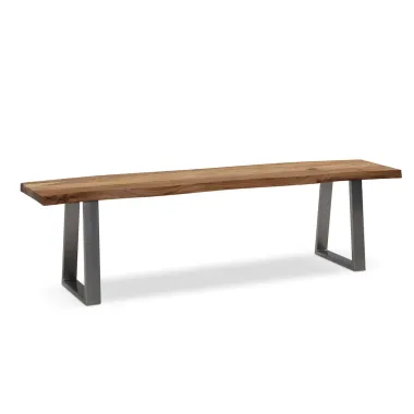 Wohnling Ławka do siedzenia MAMMUT akacja nogi chrom 160 x 45,5 x 40cm / WL7.295