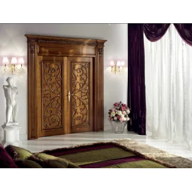 Ekskluzywne Włoskie drzwi przesuwne dwuskrzydłowe 221 x 257 x 10cm / DR107/GL