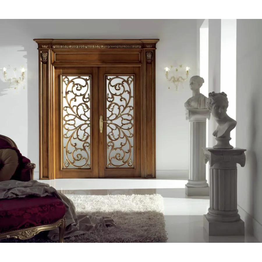 Ekskluzywne Włoskie drzwi przesuwne dwuskrzydłowe 231 x 257 x 11,5cm / DR106/GV