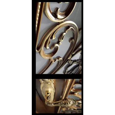 Ekskluzywne Włoskie drzwi przesuwne dwuskrzydłowe 231 x 257 x 11,5cm / DR106/GL