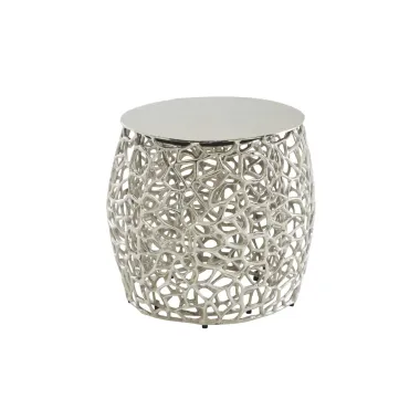 Wohnling Stolik kawowy LEAF zestaw 2 sztuk srebrne / WL6.655