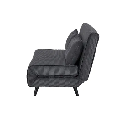 Invicta SMART MULTIFUNCTION Sofa rozkładana szary sztruks 140 x 97 x 82cm / 47144