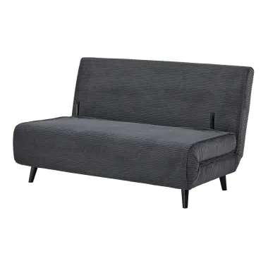 Invicta SMART MULTIFUNCTION Sofa rozkładana szary sztruks 140 x 97 x 82cm / 47144