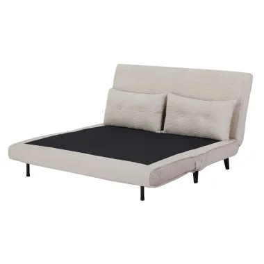 Invicta SMART MULTIFUNCTION  Sofa rozkładana beżowy sztruks 140 x 97 x 82cm / 47145