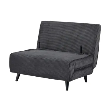 Invicta SMART MULTIFUNTION Fotel rozkładany szary sztruks 100 x 91 x 82cm / 47141