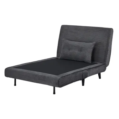 Invicta SMART MULTIFUNTION Fotel rozkładany szary sztruks 100 x 91 x 82cm / 47141