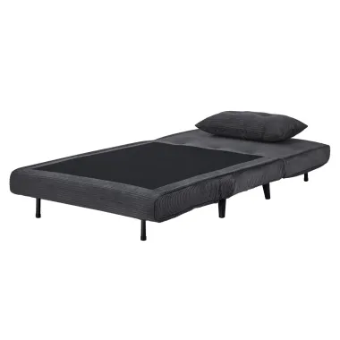 Invicta SMART MULTIFUNTION Fotel rozkładany szary sztruks 100 x 91 x 82cm / 47141