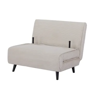 Invicta SMART MULTIFUNTION Fotel rozkładany szary sztruks 100 x 91 x 82cm / 47142