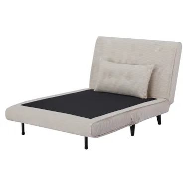 Invicta SMART MULTIFUNTION Fotel rozkładany szary sztruks 100 x 91 x 82cm / 47142