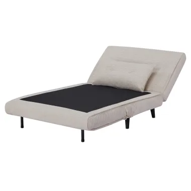 Invicta SMART MULTIFUNTION Fotel rozkładany szary sztruks 100 x 91 x 82cm / 47142