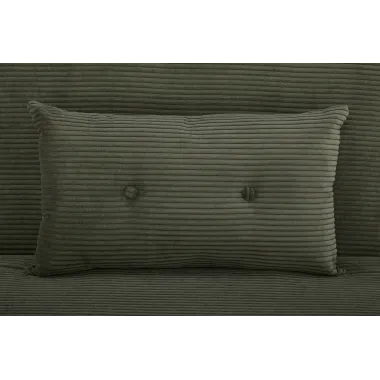 Invicta SMART MULTIFUNCTION Fotel rozkładany zielony sztruks 100 x 91 x 82cm / 47143